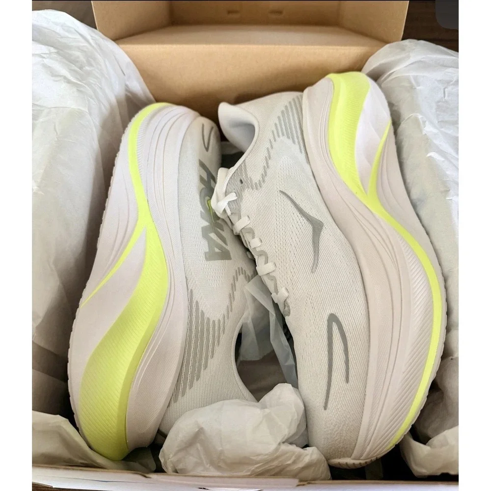 Hoka One One Skyward X 2 Women's 9.5 B White Metallic Running Shoes Training NWB